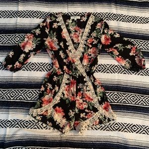 Love Tree floral romper